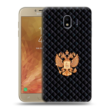 Пластиковый чехол на Samsung Galaxy J4 с принтом Герб России принт Пластиковый чехол на Samsung Galaxy J4 с принтом Герб России принт