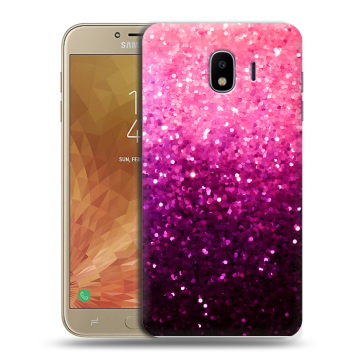 Пластиковый чехол на Samsung Galaxy J4 с принтом Блестки Пластиковый чехол на Samsung Galaxy J4 с принтом Блестки