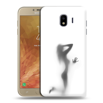 Пластиковый чехол на Samsung Galaxy J4 с принтом Силуэт