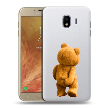 Пластиковый чехол на Samsung Galaxy J4 с принтом Медведь Пластиковый чехол на Samsung Galaxy J4 с принтом Медведь