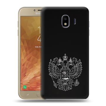 Пластиковый чехол на Samsung Galaxy J4 с принтом Герб России