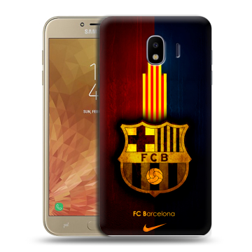 Пластиковый чехол на Samsung Galaxy J4 с принтом Барселона Barcelona