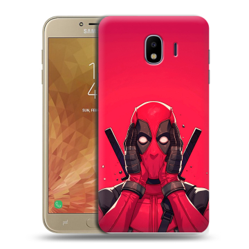 Пластиковый чехол на Samsung Galaxy J4 с принтом Дедпул Deadpool Пластиковый чехол на Samsung Galaxy J4 с принтом Дедпул Deadpool