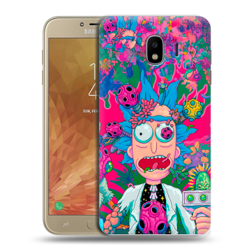 Пластиковый чехол на Samsung Galaxy J4 с принтом Рик и Морти Rick Morty Пластиковый чехол на Samsung Galaxy J4 с принтом Рик и Морти Rick Morty
