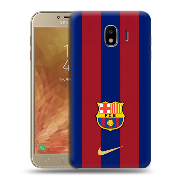 Пластиковый чехол на Samsung Galaxy J4 с принтом Барселона Barcelona Пластиковый чехол на Samsung Galaxy J4 с принтом Барселона Barcelona