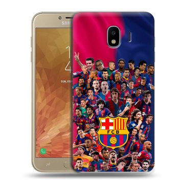 Пластиковый чехол на Samsung Galaxy J4 с принтом Барселона Barcelona
