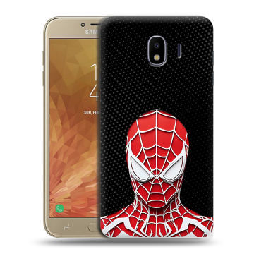 Пластиковый чехол на Samsung Galaxy J4 с принтом человек паук spiderman Пластиковый чехол на Samsung Galaxy J4 с принтом человек паук spiderman