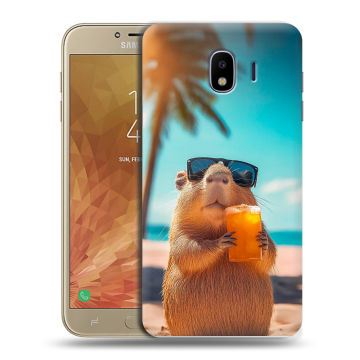 Пластиковый чехол на Samsung Galaxy J4 с принтом Капибара