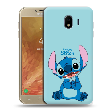 Пластиковый чехол на Samsung Galaxy J4 с принтом Лило и Стич