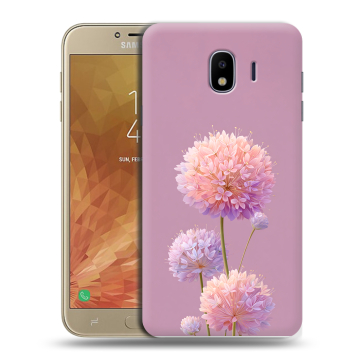 Пластиковый чехол на Samsung Galaxy J4 с принтом Цветы Пластиковый чехол на Samsung Galaxy J4 с принтом Цветы