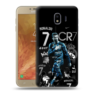 Пластиковый чехол на Samsung Galaxy J4 с принтом Реал Роналдо