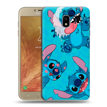 Пластиковый чехол на Samsung Galaxy J4 с принтом Лило и Стич