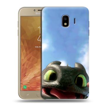 Пластиковый чехол на Samsung Galaxy J4 с принтом Как приручить дракона Пластиковый чехол на Samsung Galaxy J4 с принтом Как приручить дракона