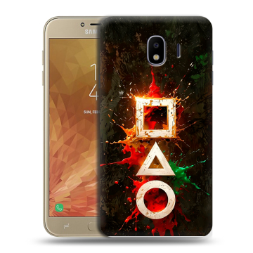 Пластиковый чехол на Samsung Galaxy J4 с принтом Squid Game Игра кальмара Пластиковый чехол на Samsung Galaxy J4 с принтом Squid Game Игра кальмара