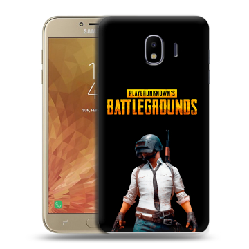 Пластиковый чехол на Samsung Galaxy J4 с принтом PUGB ПАГБ Пластиковый чехол на Samsung Galaxy J4 с принтом PUGB ПАГБ