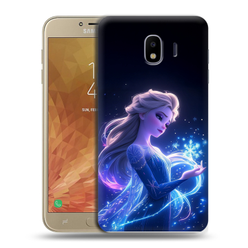 Пластиковый чехол на Samsung Galaxy J4 с принтом Холодное сердце Frozen Пластиковый чехол на Samsung Galaxy J4 с принтом Холодное сердце Frozen