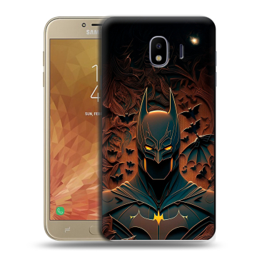 Пластиковый чехол на Samsung Galaxy J4 с принтом Batman Бэтмен Пластиковый чехол на Samsung Galaxy J4 с принтом Batman Бэтмен