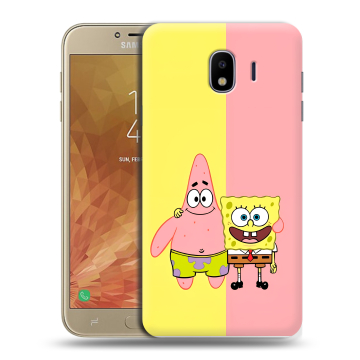 Пластиковый чехол на Samsung Galaxy J4 с принтом Спанч боб Спанчбоб Пластиковый чехол на Samsung Galaxy J4 с принтом Спанч боб Спанчбоб
