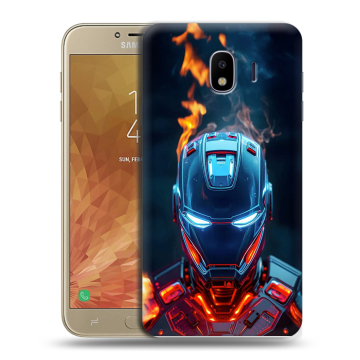 Пластиковый чехол на Samsung Galaxy J4 с принтом IronMan Железный человек Пластиковый чехол на Samsung Galaxy J4 с принтом IronMan Железный человек