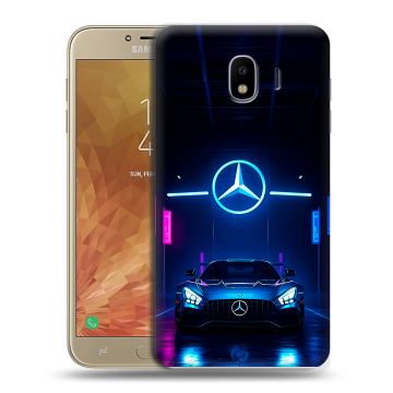 Пластиковый чехол на Samsung Galaxy J4 с принтом Mercedes Мерседес Пластиковый чехол на Samsung Galaxy J4 с принтом Mercedes Мерседес