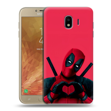 Пластиковый чехол на Samsung Galaxy J4 с принтом Дедпул Deadpool Пластиковый чехол на Samsung Galaxy J4 с принтом Дедпул Deadpool