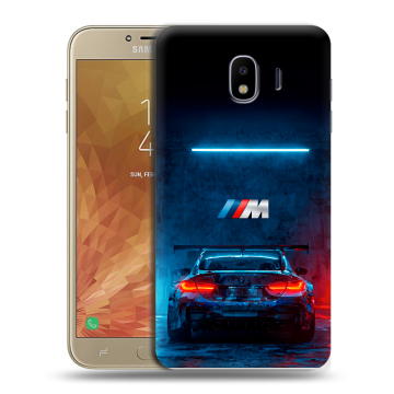 Пластиковый чехол на Samsung Galaxy J4 с принтом BMW БМВ Пластиковый чехол на Samsung Galaxy J4 с принтом BMW БМВ