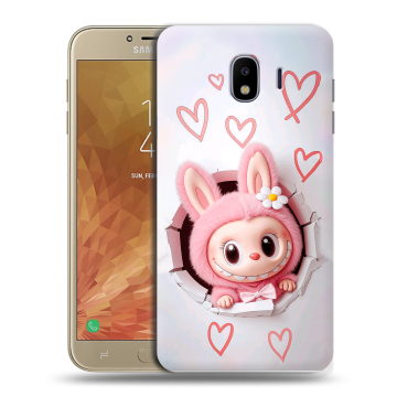 Пластиковый чехол на Samsung Galaxy J4 с принтом Labubu Лабубу