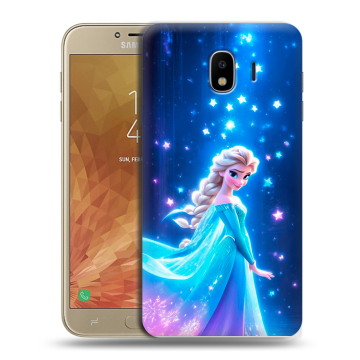 Пластиковый чехол на Samsung Galaxy J4 с принтом Холодное сердце Frozen Пластиковый чехол на Samsung Galaxy J4 с принтом Холодное сердце Frozen