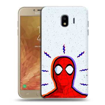 Пластиковый чехол на Samsung Galaxy J4 с принтом Spiderman Человек паук Пластиковый чехол на Samsung Galaxy J4 с принтом Spiderman Человек паук