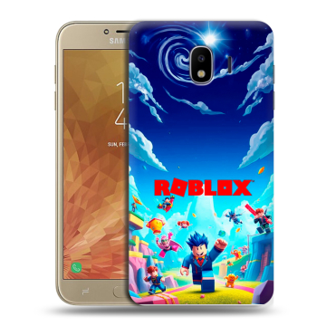 Пластиковый чехол на Samsung Galaxy J4 с принтом Roblox Роблокс Пластиковый чехол на Samsung Galaxy J4 с принтом Roblox Роблокс