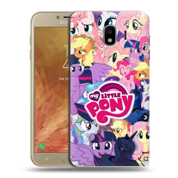 Пластиковый чехол на Samsung Galaxy J4 с принтом My little pony Дружба чудо Пластиковый чехол на Samsung Galaxy J4 с принтом My little pony Дружба чудо