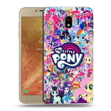 Пластиковый чехол на Samsung Galaxy J4 с принтом My little pony Дружба чудо Пластиковый чехол на Samsung Galaxy J4 с принтом My little pony Дружба чудо