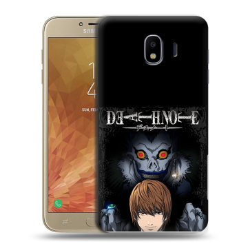 Пластиковый чехол на Samsung Galaxy J4 с принтом Death note Тетрадь смерти Пластиковый чехол на Samsung Galaxy J4 с принтом Death note Тетрадь смерти