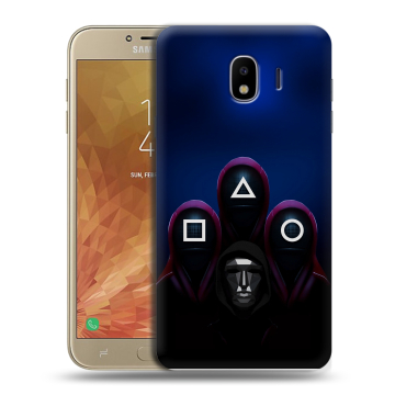 Пластиковый чехол на Samsung Galaxy J4 с принтом Игра Кальмара Пластиковый чехол на Samsung Galaxy J4 с принтом Игра Кальмара