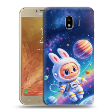 Пластиковый чехол на Samsung Galaxy J4 с принтом Labubu Лабубу Пластиковый чехол на Samsung Galaxy J4 с принтом Labubu Лабубу