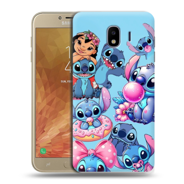 Пластиковый чехол на Samsung Galaxy J4 с принтом Лило и Стич