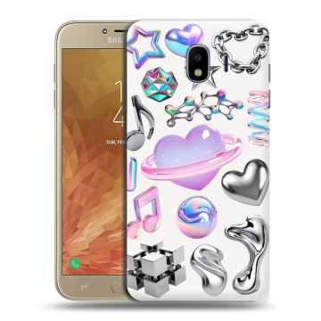 Пластиковый чехол на Samsung Galaxy J4 с принтом Y2K Пластиковый чехол на Samsung Galaxy J4 с принтом Y2K