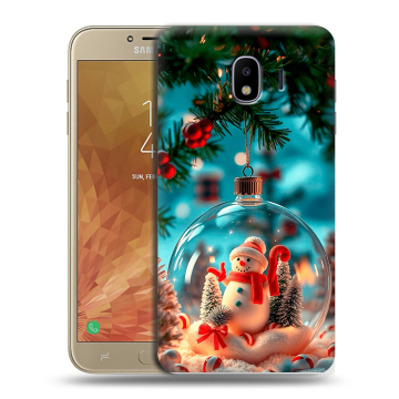Пластиковый чехол на Samsung Galaxy J4 с принтом Новый год Пластиковый чехол на Samsung Galaxy J4 с принтом Новый год