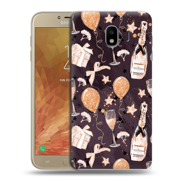 Пластиковый чехол на Samsung Galaxy J4 с принтом Новый год Пластиковый чехол на Samsung Galaxy J4 с принтом Новый год