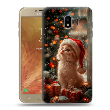 Пластиковый чехол на Samsung Galaxy J4 с принтом Новый год Пластиковый чехол на Samsung Galaxy J4 с принтом Новый год