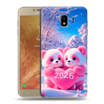 Пластиковый чехол на Samsung Galaxy J4 с принтом Новый год Пластиковый чехол на Samsung Galaxy J4 с принтом Новый год