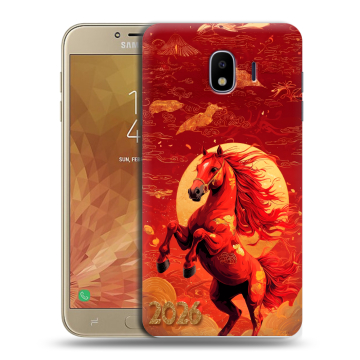 Пластиковый чехол на Samsung Galaxy J4 с принтом Новый год Пластиковый чехол на Samsung Galaxy J4 с принтом Новый год