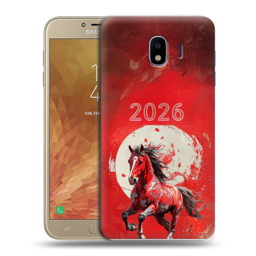 Пластиковый чехол на Samsung Galaxy J4 с принтом Новый год Пластиковый чехол на Samsung Galaxy J4 с принтом Новый год