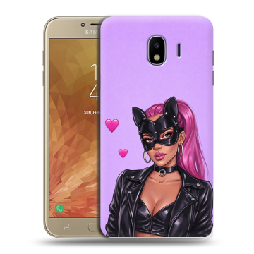 Пластиковый чехол на Samsung Galaxy J4 с принтом женский Пластиковый чехол на Samsung Galaxy J4 с принтом женский