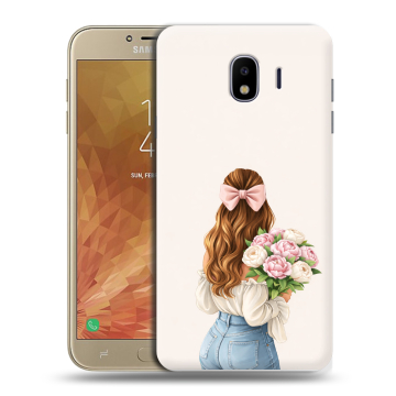 Пластиковый чехол на Samsung Galaxy J4 с принтом женский Пластиковый чехол на Samsung Galaxy J4 с принтом женский