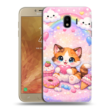 Пластиковый чехол на Samsung Galaxy J4 с принтом для девочек Пластиковый чехол на Samsung Galaxy J4 с принтом для девочек