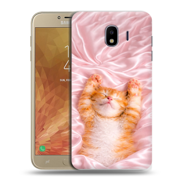 Пластиковый чехол на Samsung Galaxy J4 с принтом женский Пластиковый чехол на Samsung Galaxy J4 с принтом женский