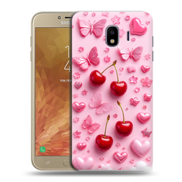 Пластиковый чехол на Samsung Galaxy J4 с принтом для девочек Пластиковый чехол на Samsung Galaxy J4 с принтом для девочек