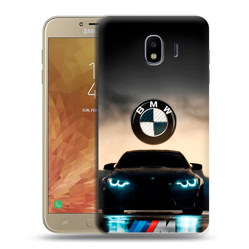 Пластиковый чехол на Samsung Galaxy J4 с принтом БМВ BMW Пластиковый чехол на Samsung Galaxy J4 с принтом БМВ BMW