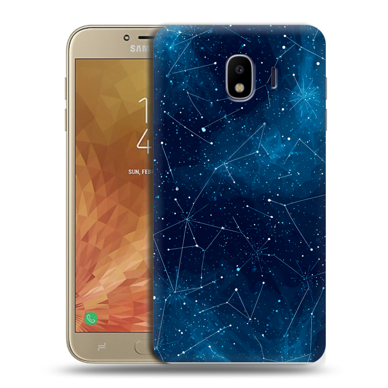 Пластиковый чехол на Samsung Galaxy J4 с принтом Космос звезды Пластиковый чехол на Samsung Galaxy J4 с принтом Космос звезды